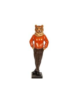 Figura Decorativa Romimex Rojo Resina Tigre 14 x 37 x 10 cm