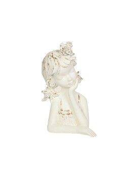 Busto Romimex Blanco Resina Niña 17 x 29 x 16 cm