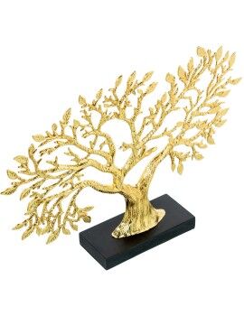 Figura Decorativa Alexandra House Living Negro Dorado Metal Árbol 38 x 7 x 28 cm