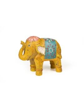 Figura Decorativa Romimex Multicolor Resina Elefante 22 x 18 x 10 cm