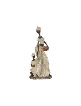 Figura Decorativa Romimex Multicolor Resina Africana Menina 17 x 38 x 11 cm