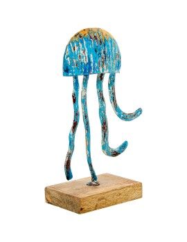 Figura Decorativa Alexandra House Living Azul Hierro Medusa 18 x 10 x 32 cm