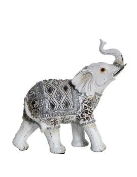 Figura Decorativa Alexandra House Living Blanco Plástico Elefante 10 x 22 x 21 cm