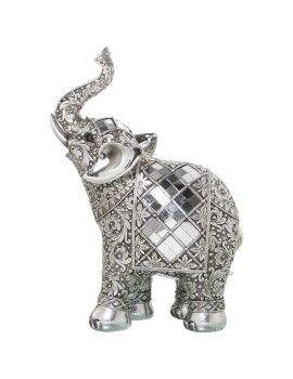 Figura Decorativa Alexandra House Living Plateado Plástico Elefante 13 x 22 x 30 cm Espejos