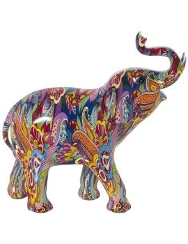 Figura Decorativa Alexandra House Living Multicolor Plástico Elefante 14 x 30 x 28 cm