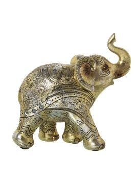 Figura Decorativa Alexandra House Living Dourado Plástico Elefante 12 x 22 x 22 cm