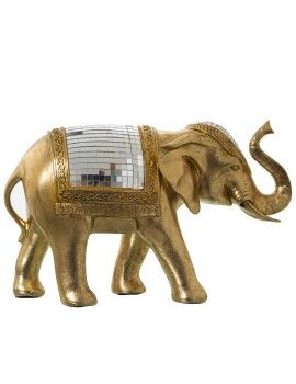 Figura Decorativa Alexandra House Living Dourado Plástico Elefante 14 x 31 x 20 cm