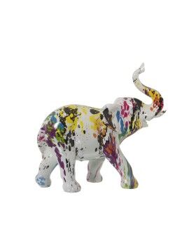 Figura Decorativa Alexandra House Living Multicolor Plástico Elefante Pintura 14 x 30 x 28 cm