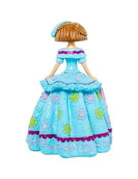 Figura Decorativa Alexandra House Living Celeste Plástico Vestido 15 x 15 x 21 cm