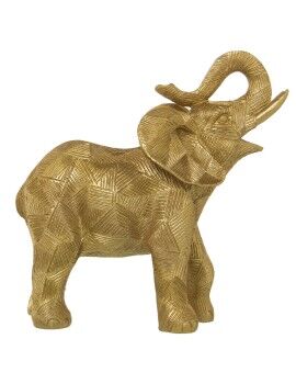 Figura Decorativa Alexandra House Living Dorado Plástico Elefante 12 x 25 x 26 cm