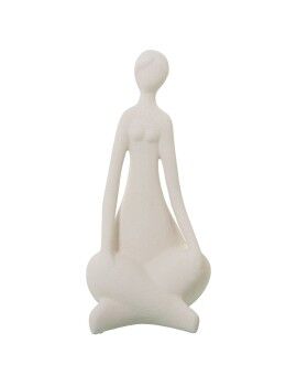 Figura Decorativa Alexandra House Living Beige Cerámica Mujer 22 x 19 x 43 cm