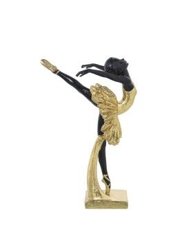 Figura Decorativa Alexandra House Living Negro Dorado Plástico Bailarina 14 x 18 x 26 cm