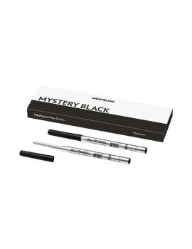 Caneta sobresselente Montblanc MISTERY BLACK Preto (2 Unidades)