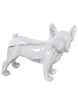 Figura Decorativa Alexandra House Living Plástico Perro 14 x 26 x 24 cm Mármol