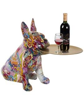 Figura Decorativa Alexandra House Living Multicolor Plástico Cão 22 x 34 x 29 cm Tabuleiro