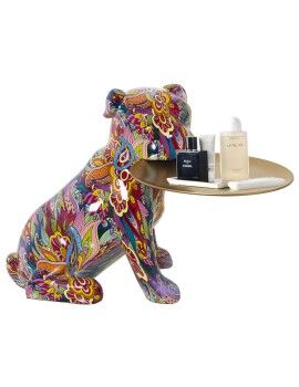 Figura Decorativa Alexandra House Living Multicolor Plástico Perro 21 x 27 x 29 cm Bandeja