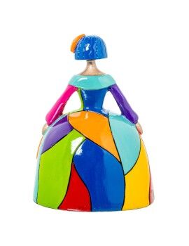 Figura Decorativa Alexandra House Living Multicolor Plástico Vestido 15 x 13 x 20 cm