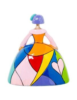 Figura Decorativa Alexandra House Living Multicolor Plástico Vestido 19 x 13 x 21 cm