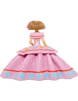 Figura Decorativa Alexandra House Living Rosa Plástico Vestido 25 X 12 X 18 CM