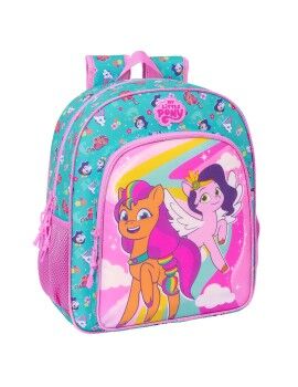 Mochila Escolar My Little Pony Magic Cor de Rosa Turquesa 32 x 38 x 12 cm