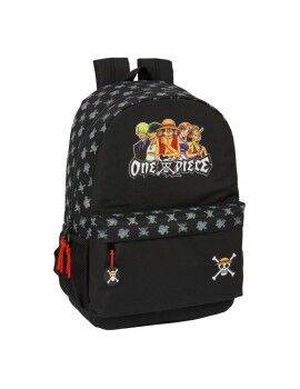 Mochila Escolar One Piece Negro 30 x 46 x 14 cm