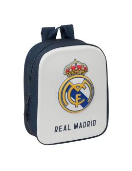 Mochila Infantil Real Madrid C.F. Blanco Azul marino 22 x 27 x 10 cm