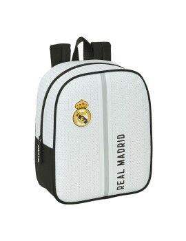 Mochila Infantil Real Madrid C.F. 24/25 Blanco Gris 22 x 27 x 10 cm