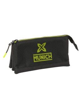 Malas para tudo triplas Munich Beat Preto 22 x 12 x 3 cm