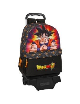 Mochila Escolar com Rodas Dragon Ball Preto 30 x 46 x 14 cm