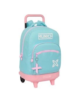 Mochila Escolar con Ruedas Munich Heaven Azul cielo 33 x 45 x 22 cm