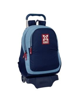 Mochila Escolar com Rodas Munich Royal Azul 32 x 44 x 16 cm