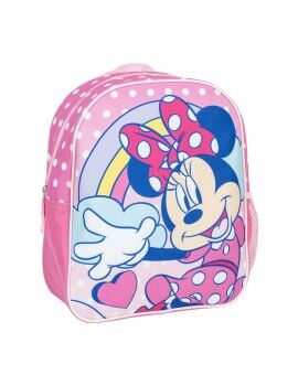 Mochila Escolar Minnie Mouse Cor de Rosa 8 X 32 X 26 CM