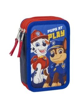 Estojo Triplo The Paw Patrol Azul 12,5 x 6,5 x 19,5 cm