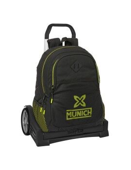 Mochila Escolar com Rodas Munich Beat Preto 32 x 44 x 16 cm