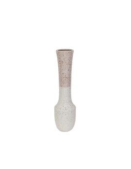 Vaso Romimex Branco/Rosa Cerâmica 15 x 59 x 15 cm