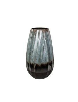 Vaso Romimex Azul Preto Azul/Preto Cerâmica 28 x 44 x 28 cm