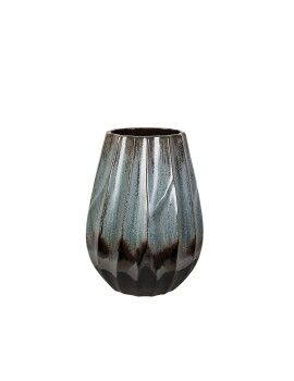 Vaso Romimex Azul Preto Azul/Preto Cerâmica 23 x 28 x 23 cm