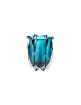 Vaso Romimex Azul Vidro 18 x 23 x 18 cm