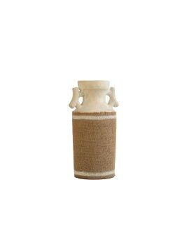 Vaso Romimex Branco Serapilheira Cerâmica 15 x 40 x 15 cm