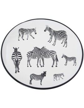 Centro de mesa Alexandra House Living Cerâmica Zebra 9 x 32 x 33 cm