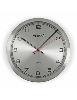 Reloj de Pared Versa Aluminio (4,1 x 35 x 35 cm)