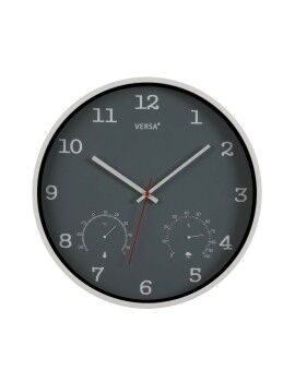 Reloj de Pared Versa Gris Plástico (4,3 x 35,5 x 35,5 cm)