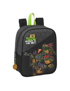 Mochila Escolar Teenage Mutant Ninja Turtles Negro Gris 22 x 27 x 10 cm