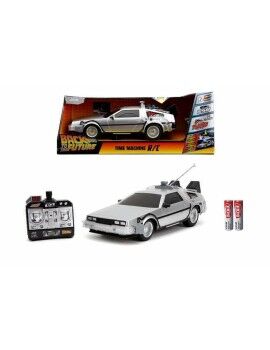 Coche Radio Control Back to the Future Delorean Plateado 1:16