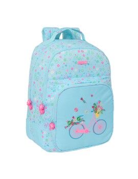 Mochila Escolar Safta Bicicleta Azul 32 x 42 x 15 cm