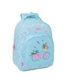 Mochila Escolar Safta Bicicleta Azul 32 x 42 x 15 cm