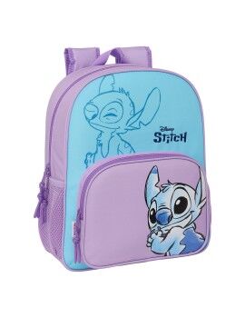 Mochila Escolar Lilo & Stitch Sweet Azul Lila 32 x 38 x 12 cm