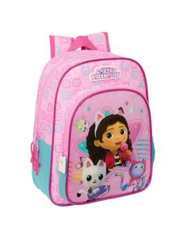 Mochila Escolar Gabby's Dollhouse Party Cor de Rosa 32 x 38 x 12 cm