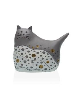 Figura Decorativa Versa Gris Gato