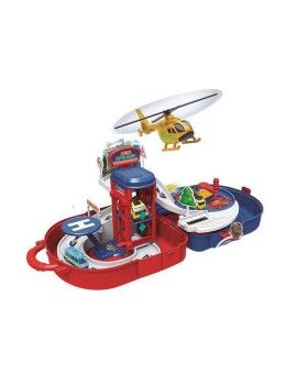 Playset de Veículos Jugatoys Six-Six-Zero Carro Helicóptero (25 x 3,3 x 50 cm)